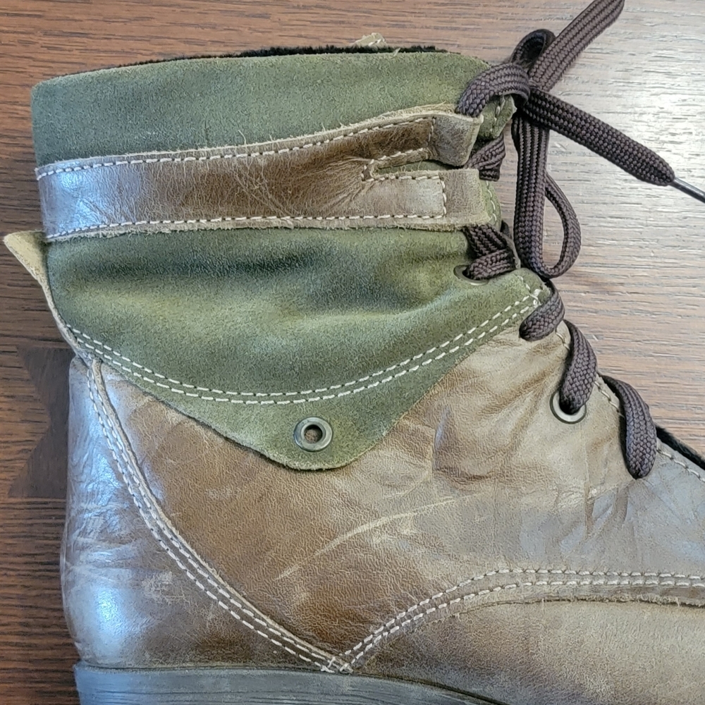 Dromedaris Kara Ankle Boot Olive Brown Size 41 - Picture 13 of 15
